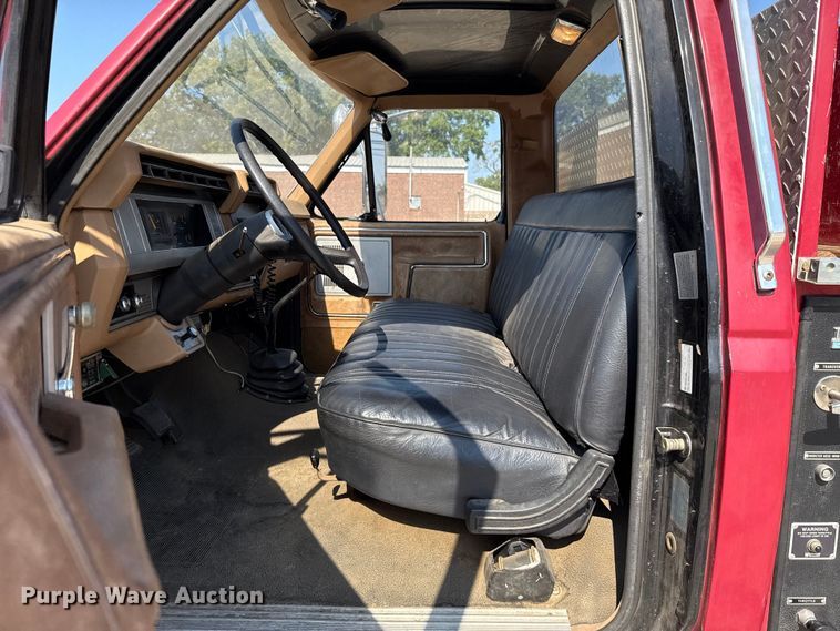 image for item EU2053 1985 Ford F827 pumper fire truck