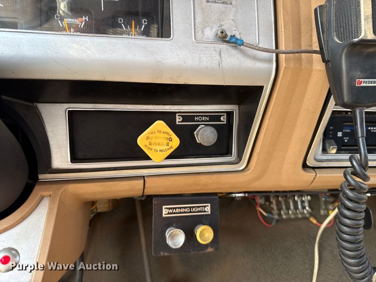 image for item EU2053 1985 Ford F827 pumper fire truck