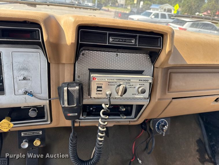 image for item EU2053 1985 Ford F827 pumper fire truck