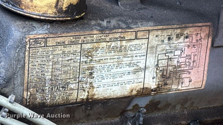 image for item EU2053 1985 Ford F827 pumper fire truck