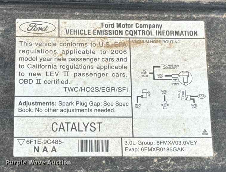 image for item EU2095 2006 Ford Taurus SE 