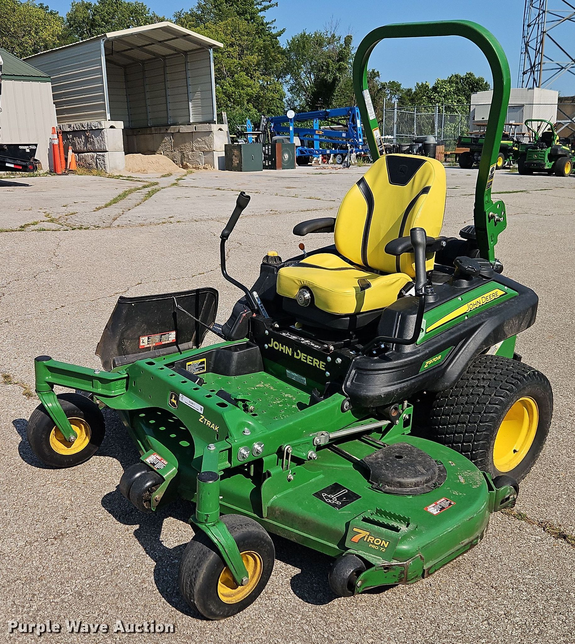 2021 John Deere Z970R ZTR lawn mower in Shawnee, KS | Item