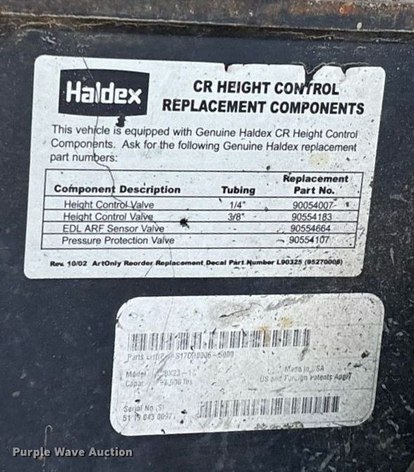 image for item DX8055 2020 Wilson DWH-650CB grain trailer