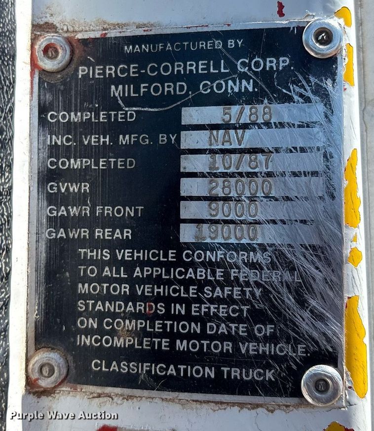 image for item DX8058 1988 International S1900 Feed Mixer Truck