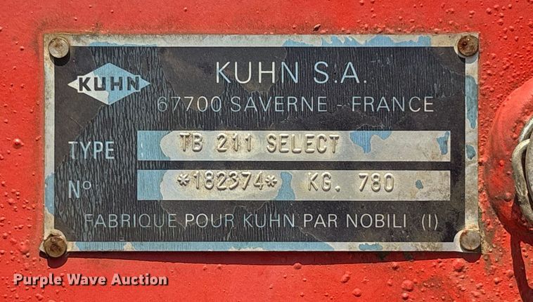 image for item DY0916 Kuhn TB 211 Select flail mower