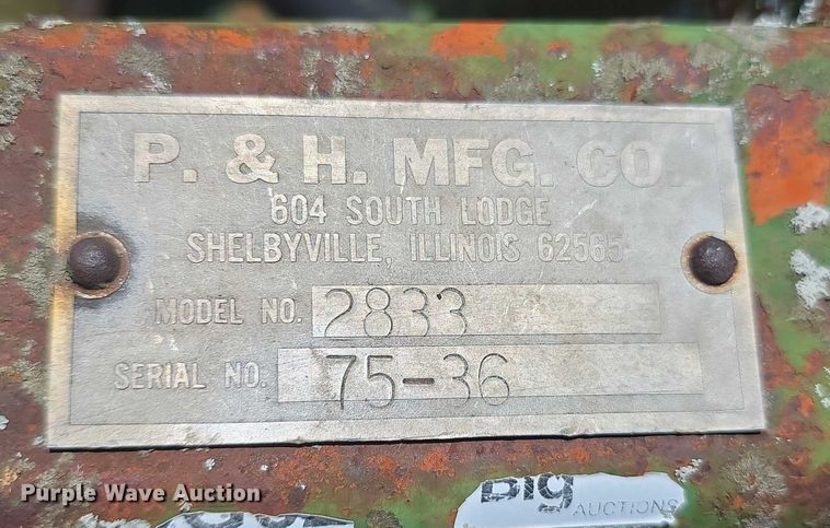 image for item DZ6101 P&H  2833 chisel