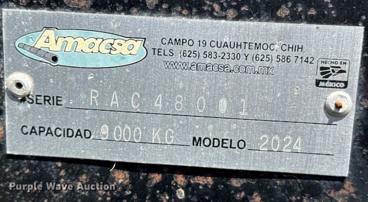 image for item DZ8870 2024 Amacsa header trailer