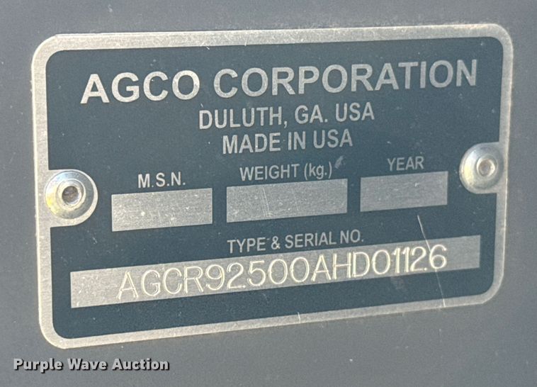 image for item DZ8882 Agco Dynaflex 9250 flex draper head