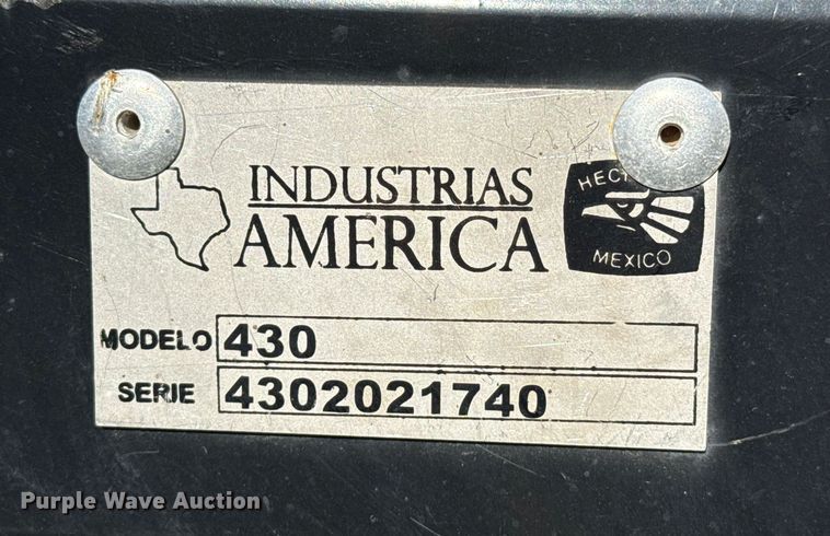 image for item DZ8883 Industrias America 430 header trailer