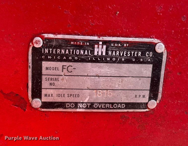 image for item EM2234 International Harvester Farmall Super C tractor