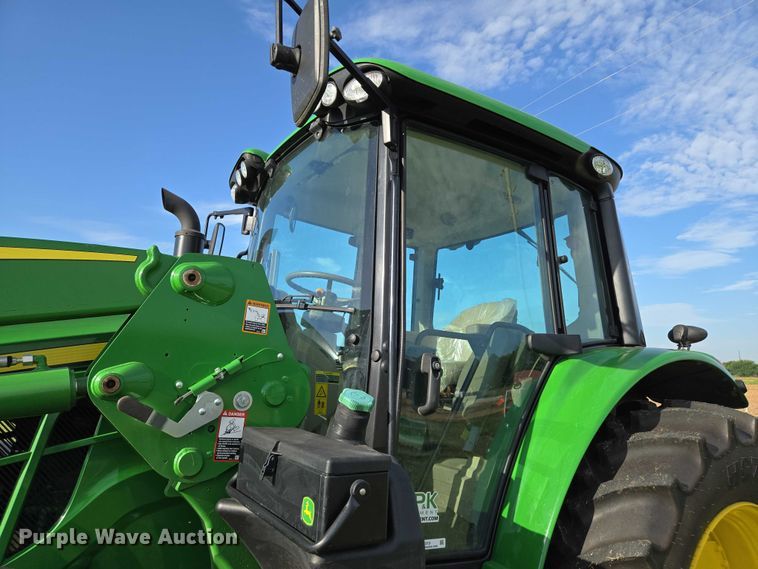 image for item EN8313 2022 John Deere 6120M MFWD tractor