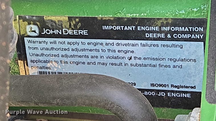 image for item EN8313 2022 John Deere 6120M MFWD tractor
