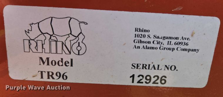 image for item EN8314 Rhino Turbo 96 rotary mower