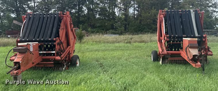 image for item ER2222 (2) Hesston 5800 round balers