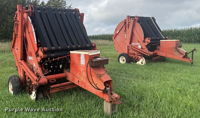 image for item ER2222 (2) Hesston 5800 round balers