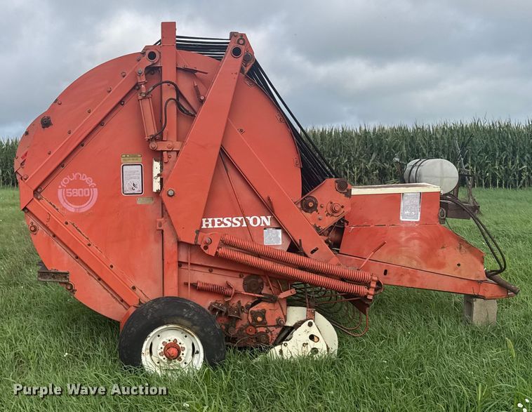 image for item ER2222 (2) Hesston 5800 round balers