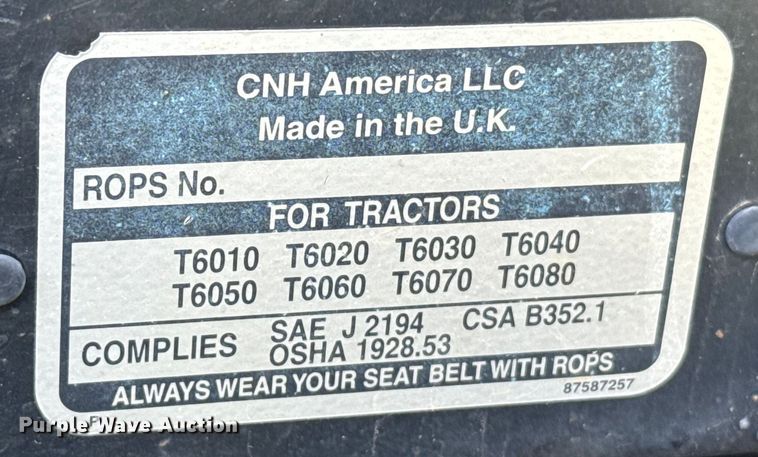 image for item ER2234 2009 New Holland T6020 tractor