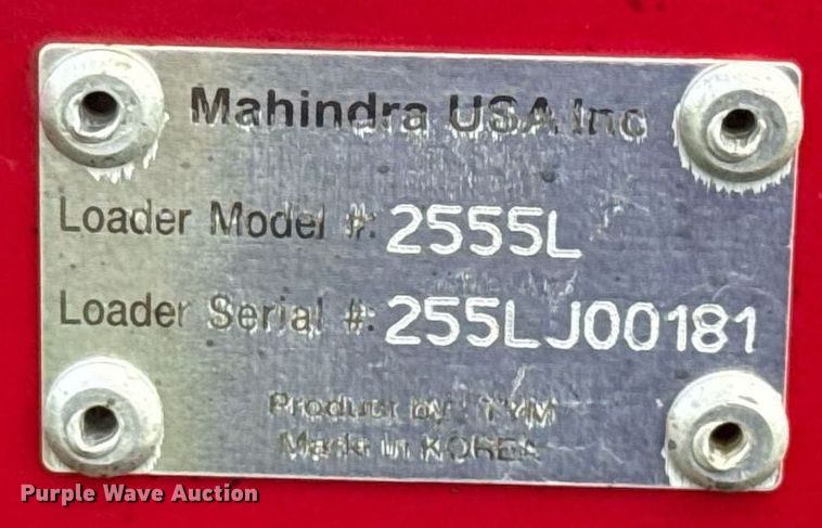 image for item HI9347 2015 Mahindra 2555 HST MFWD tractor