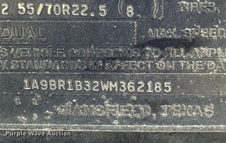 image for item DO7663 1998 Aztec Trailer Sales FLBD drop deck trailer