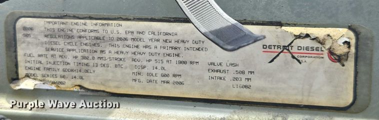 image for item DU7949 2007 Freightliner Columbia semi truck