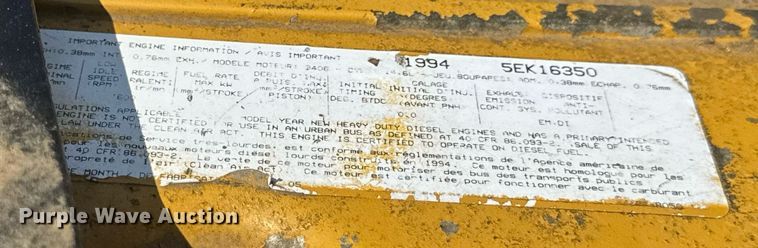 image for item DW3462 1995 Peterbilt 357 truck cab and chassis