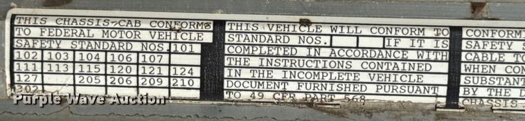 image for item DW3462 1995 Peterbilt 357 truck cab and chassis