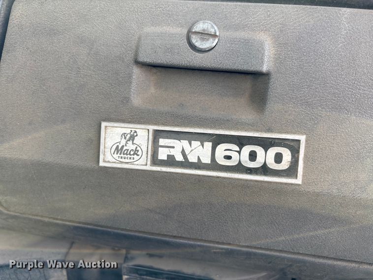 image for item DW7248 1985 Mack RW613 truck cab and chassis