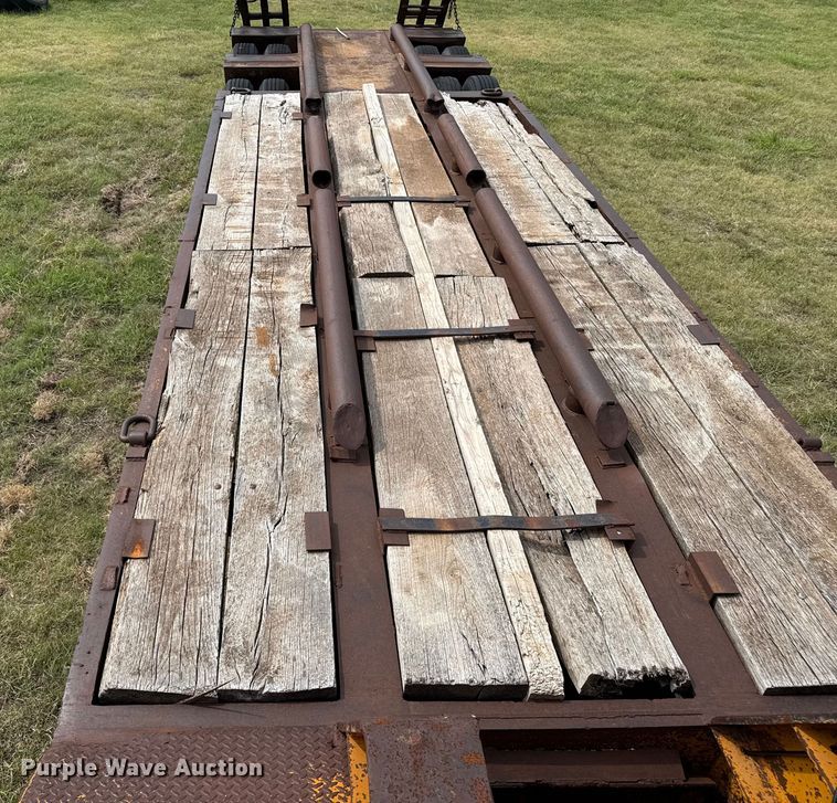 image for item DZ8822 1981 Holden Frame Co. HLB37235 drop deck equipment trailer