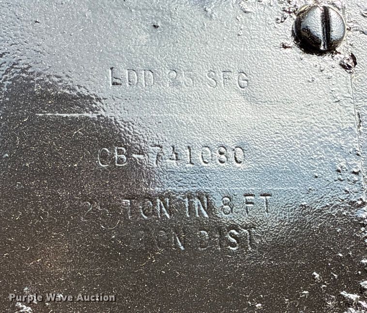 image for item DZ8875 1974 Lowboy equipment trailer