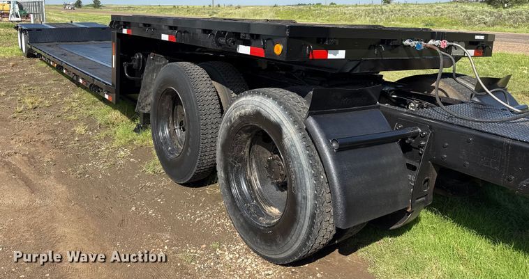 image for item DZ8877 1987 Transtech DDE462A extendable double drop deck equipment trailer