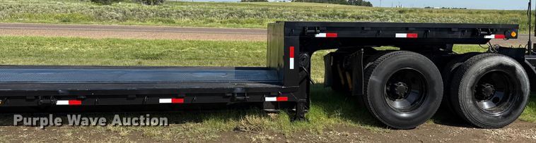 image for item DZ8877 1987 Transtech DDE462A extendable double drop deck equipment trailer