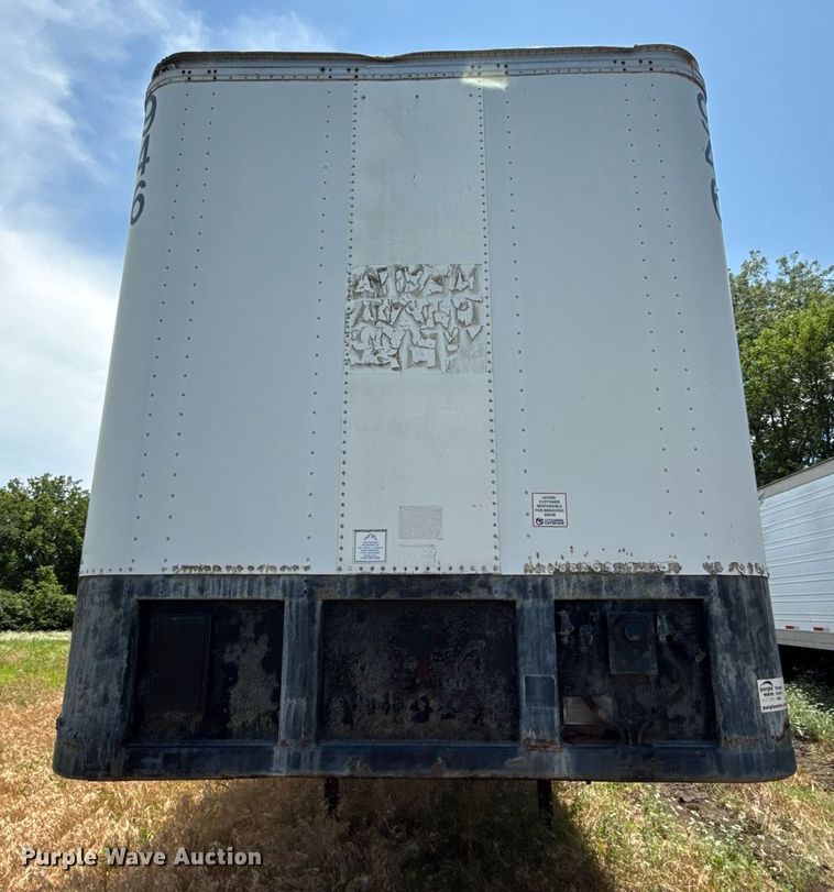 image for item ED4262 1986 Fruehauf dry van trailer