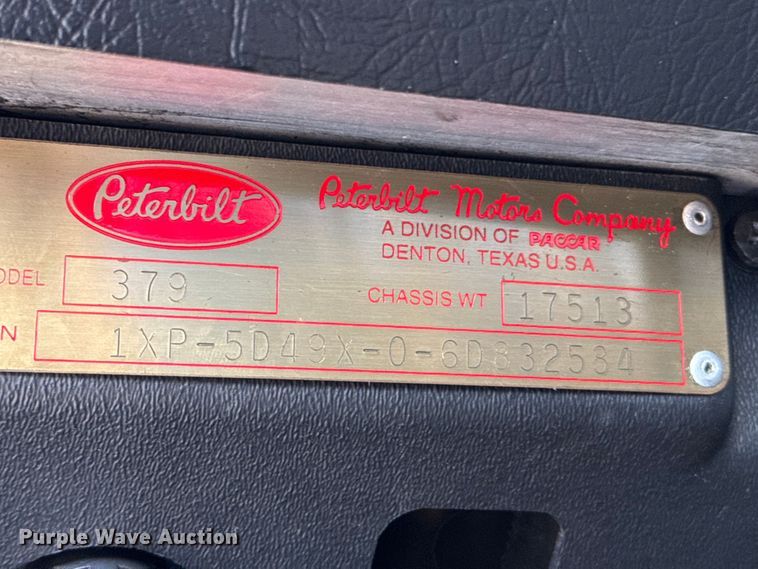 image for item ED5803 2006 Peterbilt 379 semi truck