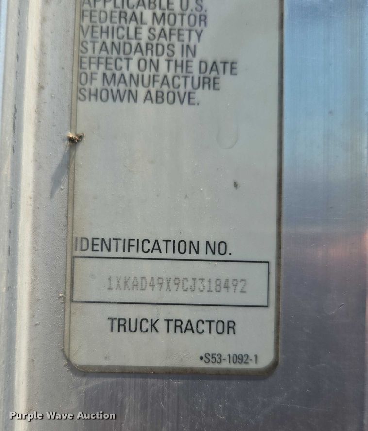 image for item EF1853 2012 Kenworth T660 semi truck