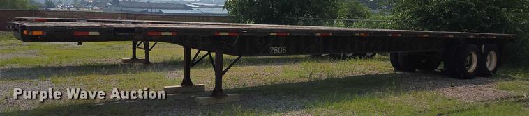 image for item EF1929 1987 Dorsey Trailer, Inc flatbed trailer