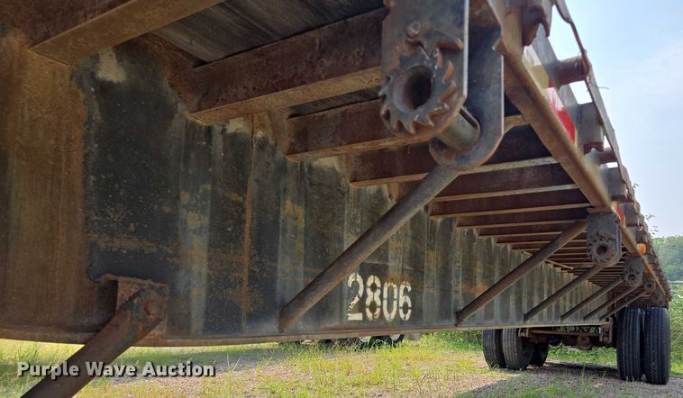 image for item EF1929 1987 Dorsey Trailer, Inc flatbed trailer