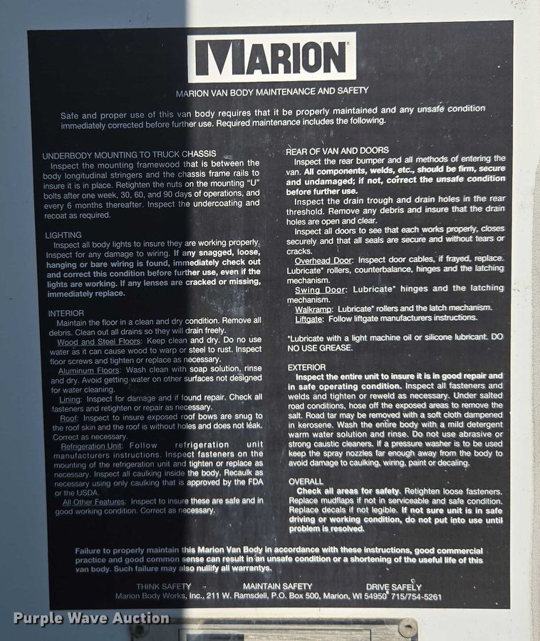 image for item EF1945 2014 Peterbilt 220 box truck