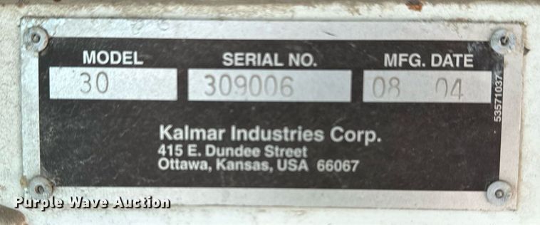 image for item EG5871 2004 Kalmar 30 yard truck