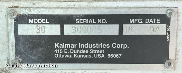 image for item EG5872 2004 Kalmar 30 yard truck
