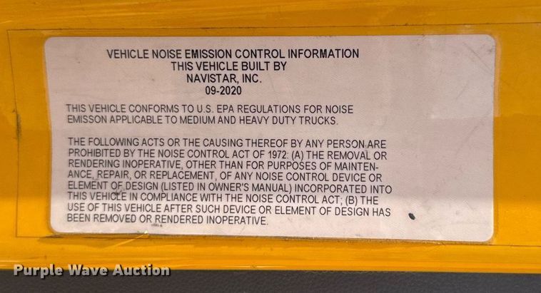 image for item EJ4831 2021 International LT625 semi truck