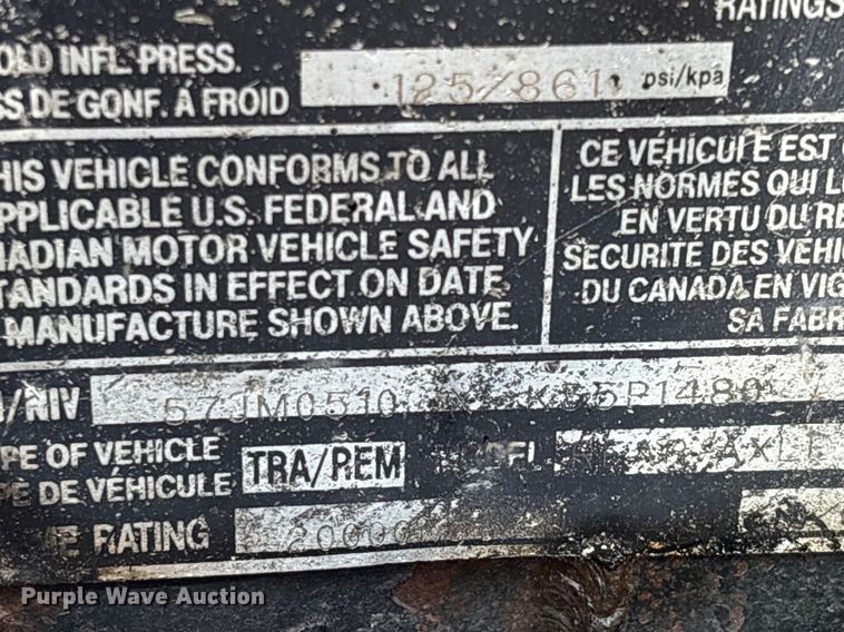 image for item EM0521 2019 Fontaine Magnitude HFLD lowboy equipment trailer