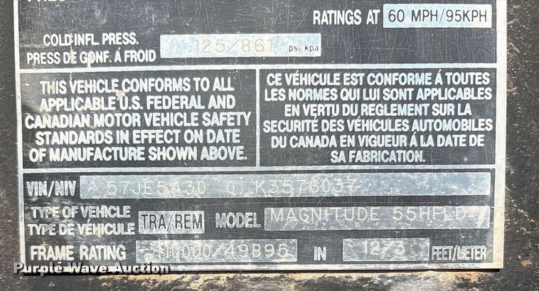 image for item EM0521 2019 Fontaine Magnitude HFLD lowboy equipment trailer