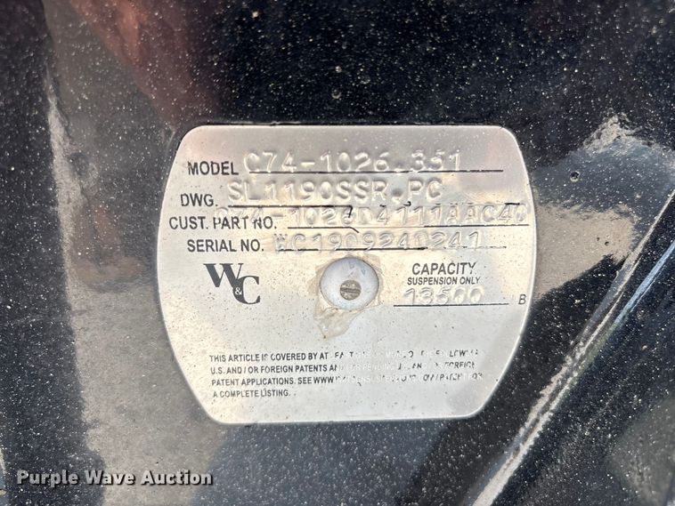 image for item ET8514 W&C C74-1026.351 lift axle