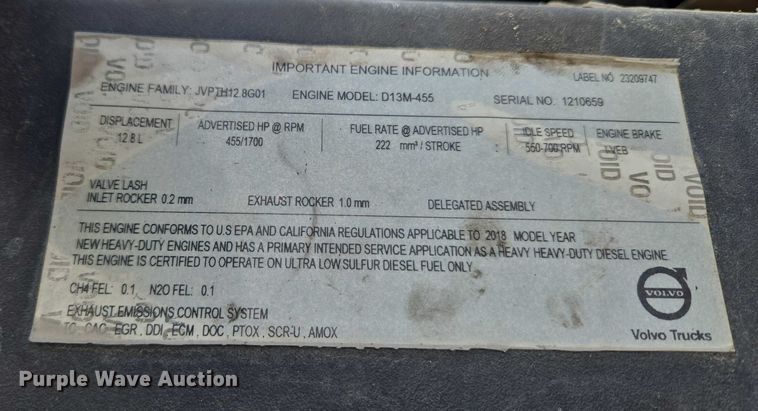 image for item EU3536 2019 Volvo Truck VNL semi truck