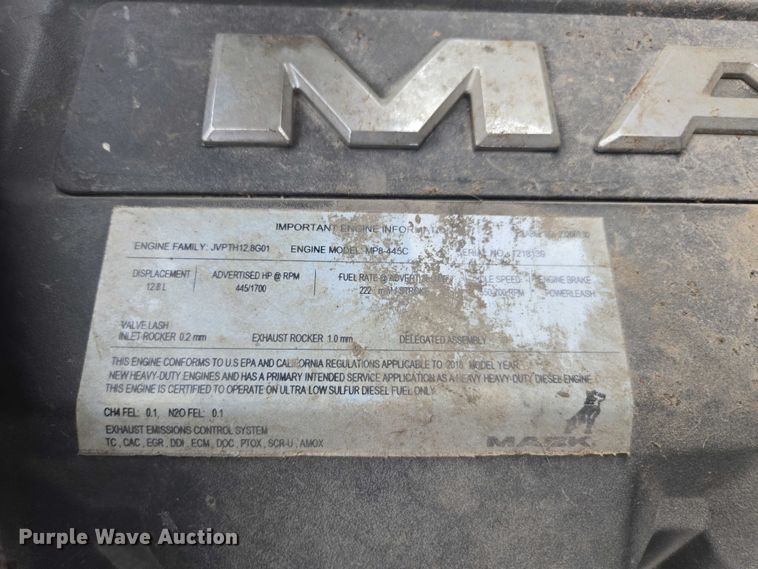 image for item FB9446 2019 Mack AN64T semi truck