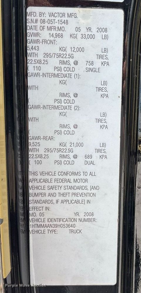 image for item ND9770 2009 International 4300 SBA hydro jetter truck