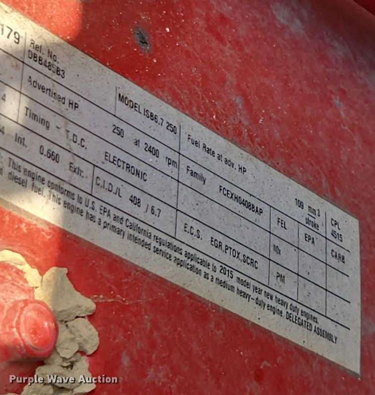 image for item YA0658 2017 International 4300 box truck