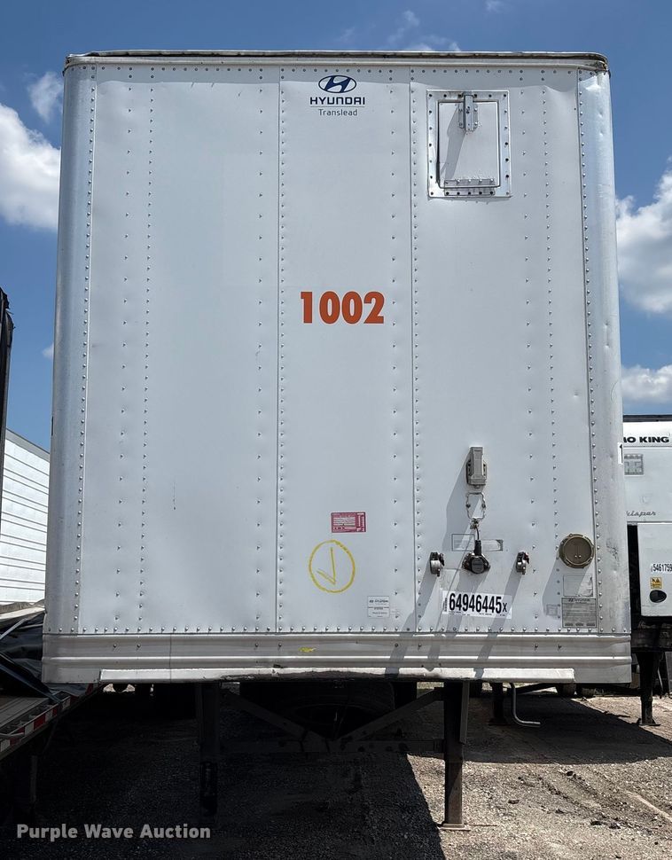 image for item YA0727 2017 Hyundai Translead VC2530152-AJS dry van trailer