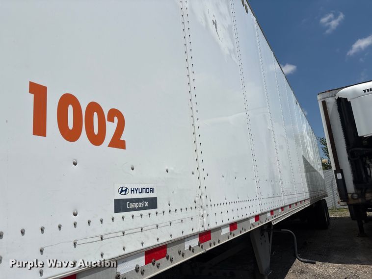 image for item YA0727 2017 Hyundai Translead VC2530152-AJS dry van trailer