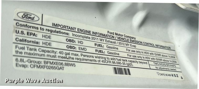 image for item DM1966 2012 Ford F450 Super Duty utility / service truck